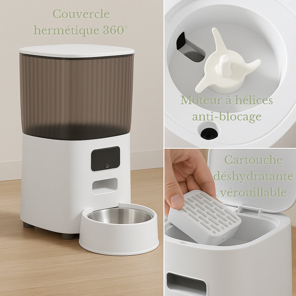 Distributeur automatique de croquettes intelligent Felineo